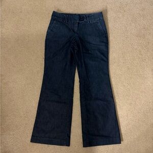 High-Rise Wide-Leg Jeans in Deep Blue